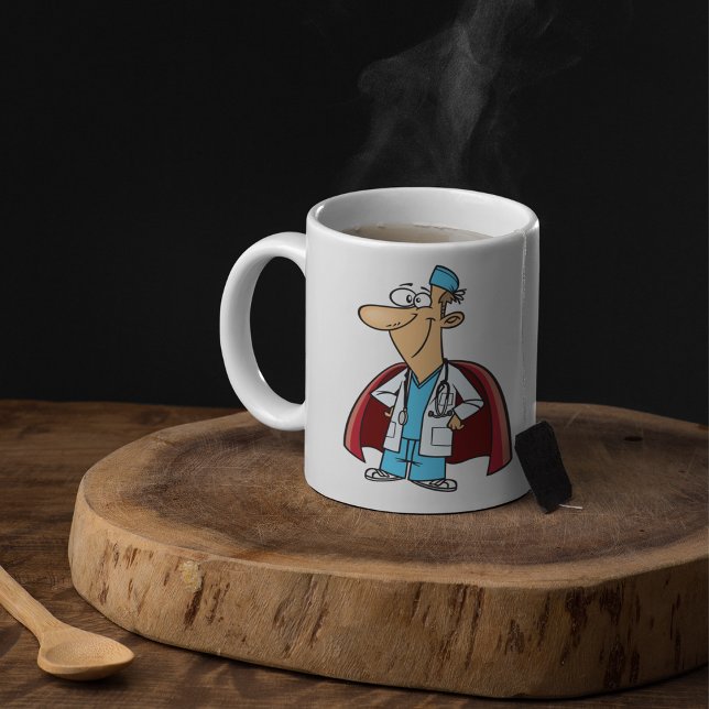 Médecin superhero Coffee Mug (Créateur téléchargé)