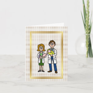 Médecine pédiatrique masculine avec carte bébé