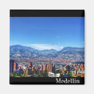 Médellin City View Frigo Magnet