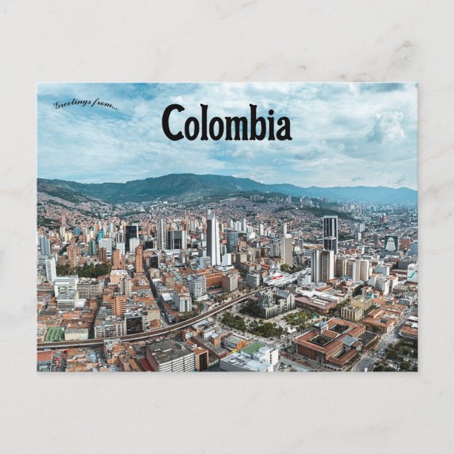 Medellin Colombia Postcard Postkarte (Vorderseite)