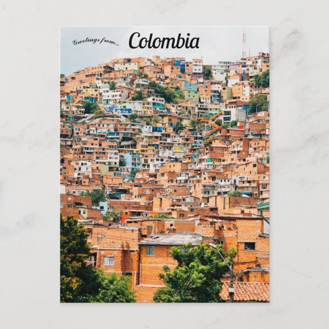 Medellin Colombia Postkarte (Vorderseite)
