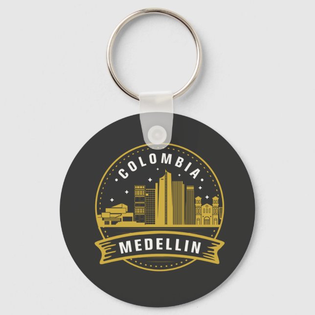 Medellin Colombia Schlüsselanhänger (Vorderseite)