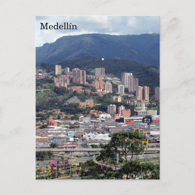 Medellín-Hügel Kolombia Postkarte (Vorderseite)