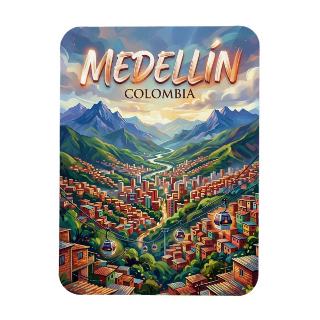 Medellín Kolumbien Magnet (Vertikal)