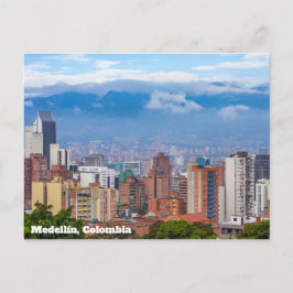 Medellín, Skyline Kolumbiens Postkarte
