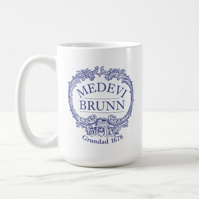 Medevi Brunn Logo Grosse tasse de café (Gauche)