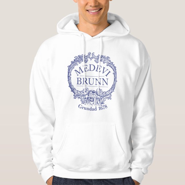 Medevi Brunn Logo Herren Hoodie (Brunn) (Vorderseite)