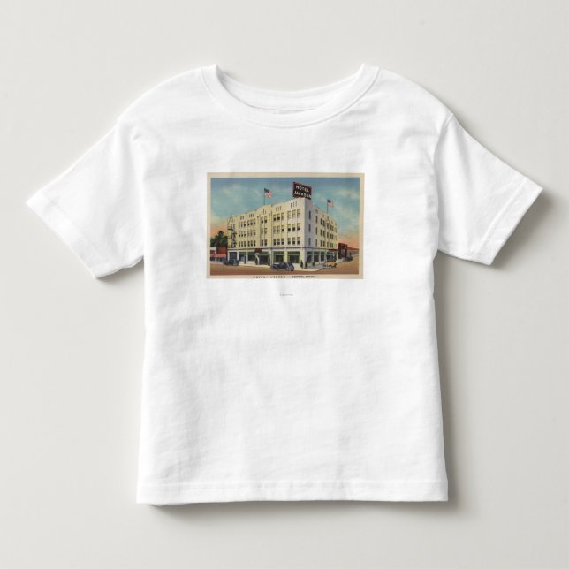 Medford, Ansicht Oregons - Hotel-Jackson mit altem Kleinkind T-shirt (Vorderseite)