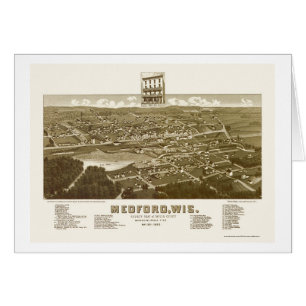 Medford, carte panoramique de WI - 1885
