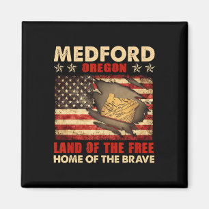 Medford Oregon USA Flagge 4. Juli Magnet