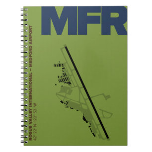 Medford/Rogue Valley Airport Diagramm Notebook Notizblock