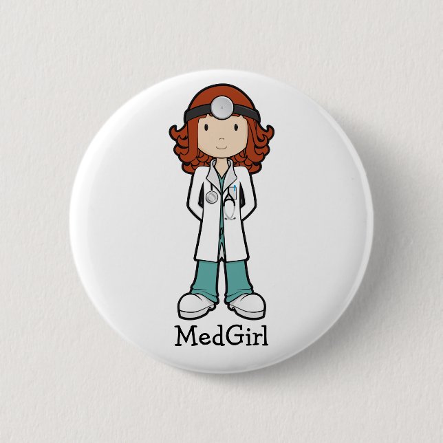 MedGirl Button (Vorderseite)