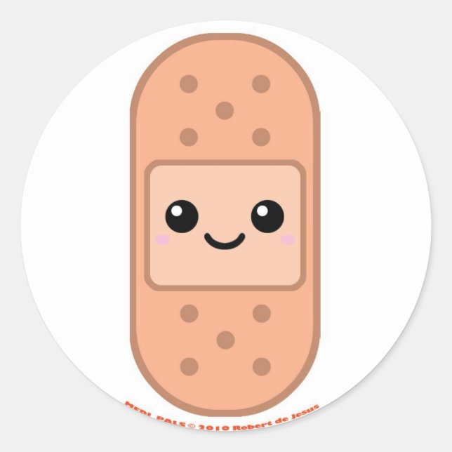 Medi Pals Bandage Runder Aufkleber (Vorderseite)