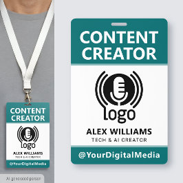 Media-ID-Pass-Logo-Inhalts-Ersteller Teal-Sicherhe Ausweis