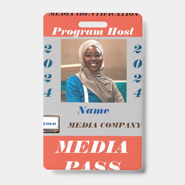 Media Pass Ausweis (Front)