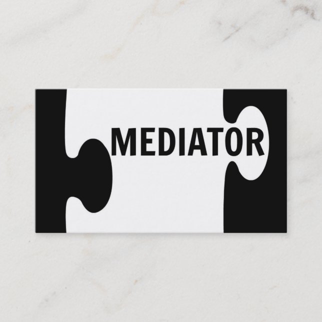 Médiator Carte de visite de pièce de puzzle (Devant)