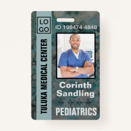 Medica Foto ID Painterly in Blues Ausweis