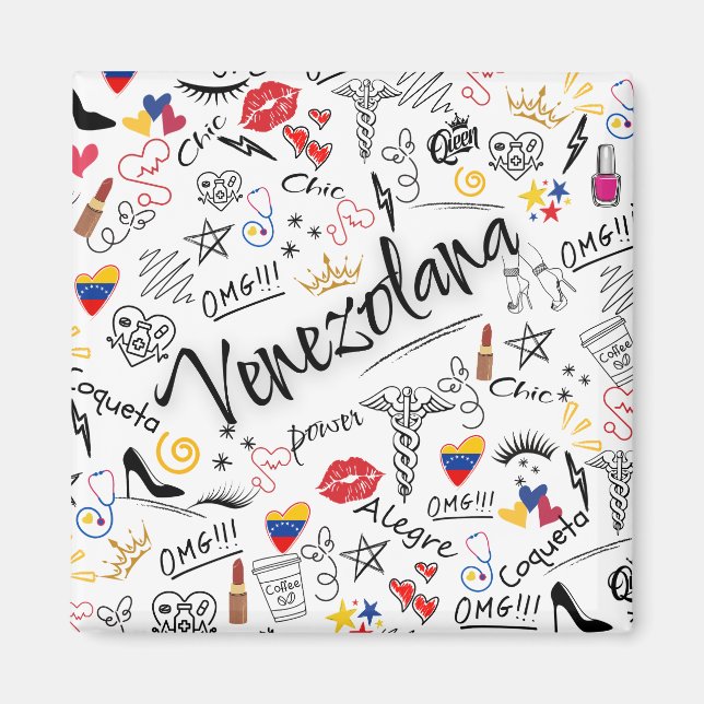 Médica General Venezolana | Orgullo Profesional ve Magnet (Vorne)