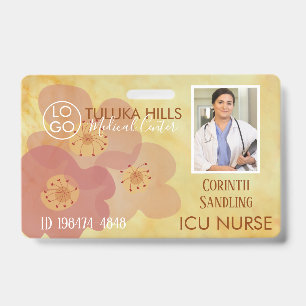 Medica Photo ID Soft Floral Hearts Ausweis