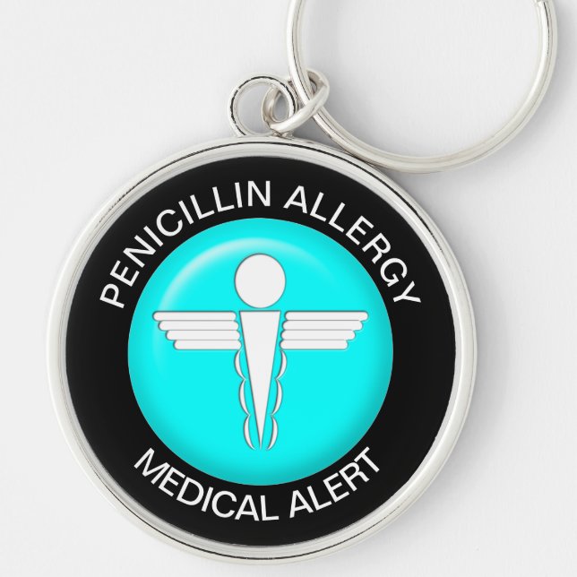 Medical Alert - Button Schlüsselanhänger (Vorne)