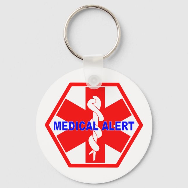 MEDICAL ALERT ID SYMBOL SCHLÜSSELANHÄNGER (Vorderseite)