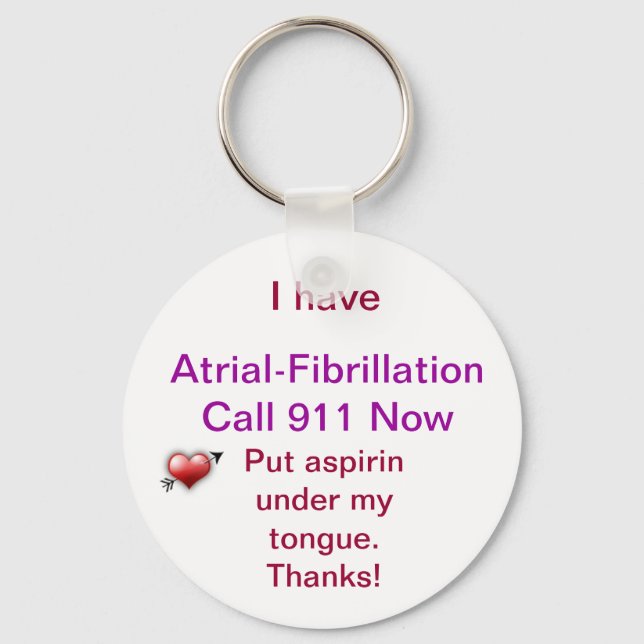 Medical Alert Keychain Schlüsselanhänger (Vorderseite)