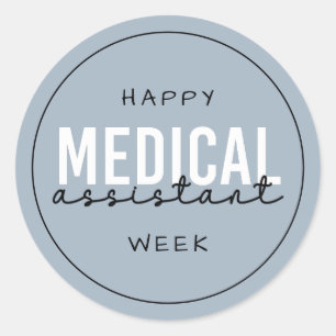 Medical Assistant MA Week   Klinischer Assistent Runder Aufkleber
