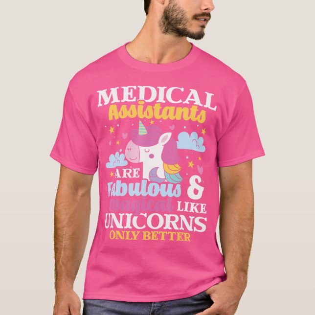 Medical Assistants - Magical Unicorn Healthcare Wo T-Shirt (Vorderseite)