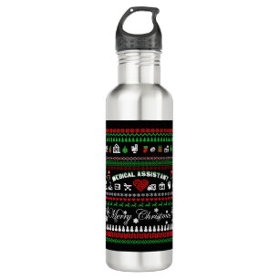 Medical Assistent Christmas Shirt Edelstahlflasche