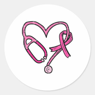 Medical Breast Cancer Aware Runder Aufkleber
