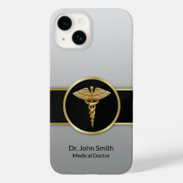 Medical Caduceus Gold Beruflich Case-Mate iPhone 14 Hülle