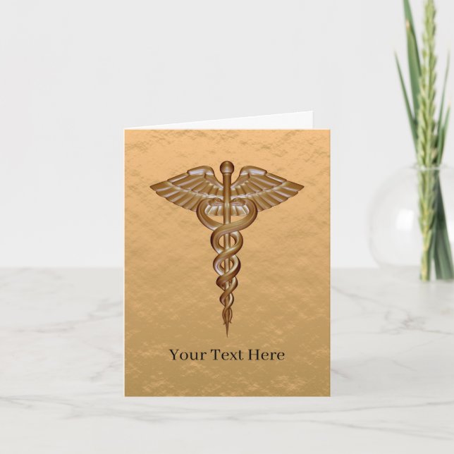 Medical Caduceus Gold Karte (Vorderseite)