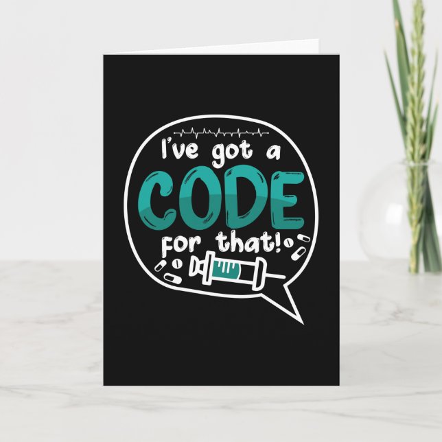 Medical Code I've Got A Code For That ICD Coding Karte (Vorderseite)