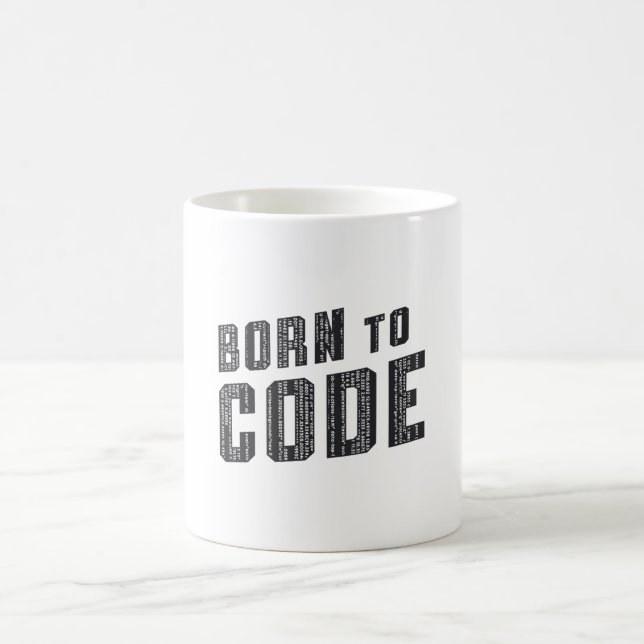 Medical Coder Born To Code ICD Programmierung Kaffeetasse (Mittel)