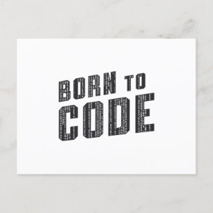 Medical Coder Born To Code ICD Programmierung Postkarte
