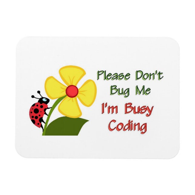 Medical Coder Ladybug Magnet (Horizontal)