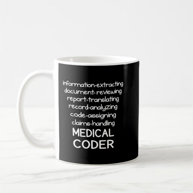 Medical Coder Medical Coding Biller Nurse.png Kaffeetasse (Links)