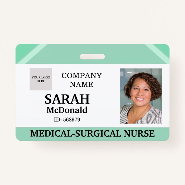 Medical Doctor Nursing Aged Care Security Photo ID Ausweis (Vorderseite)