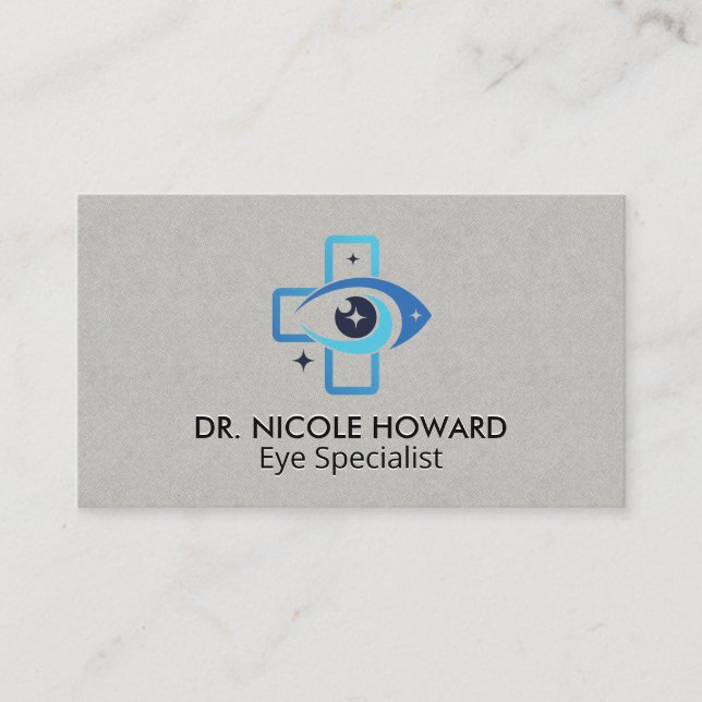 Medical Eye Logo | Optometrist  Visitenkarte (Vorderseite)