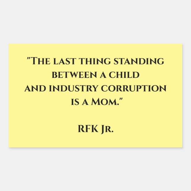 Medical Freedom, Anti-Vax, Ex-Vax, RFK Jr. Rechteckiger Aufkleber (Vorderseite)