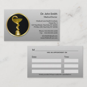 Medical Gold Beruflich Hygieia Bowl Terminkarte