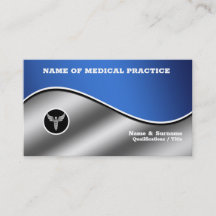 Medical Hospital blau silber chic caduceus stilvol