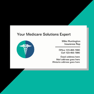 Medical Medicare Healthcare Solutions Rep Visitenkarte