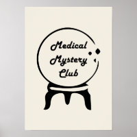 Medical Mystery Club Minimalistische Wandkunst