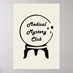 Medical Mystery Club Minimalistische Wandkunst Poster