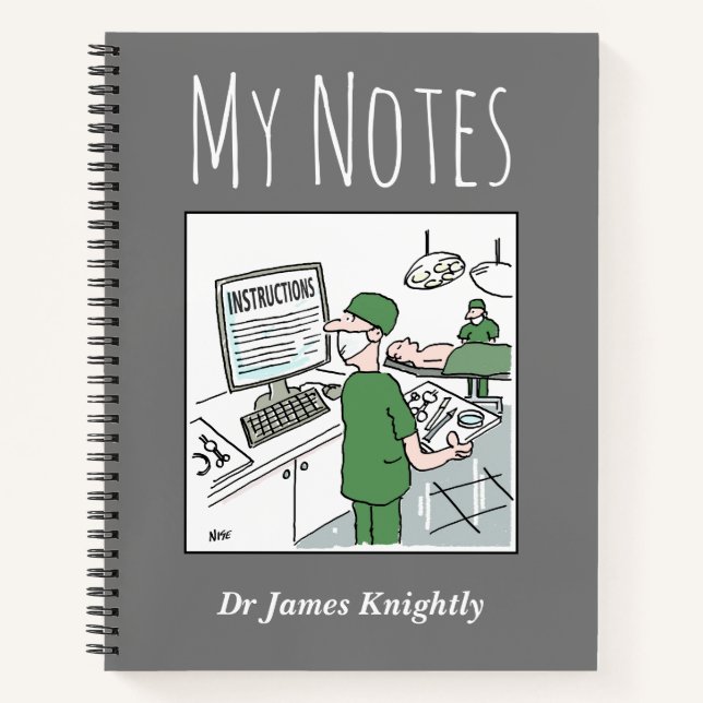 Medical Notebook mit Name des Eigentümers Notizbuch (Vorderseite)