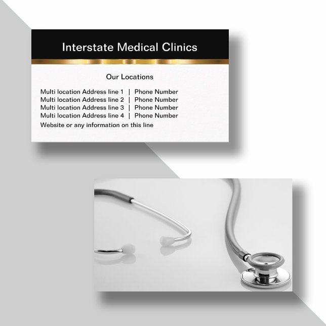Medical Office mit mehreren Standorten Visitenkarte (Von Creator hochgeladen)