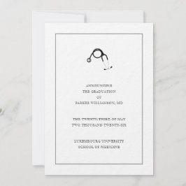 Medical School Graduation Announcement Einladung