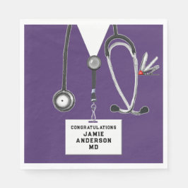 Medical School Graduation Party Serviette