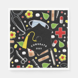 Medical School Graduation Serviette